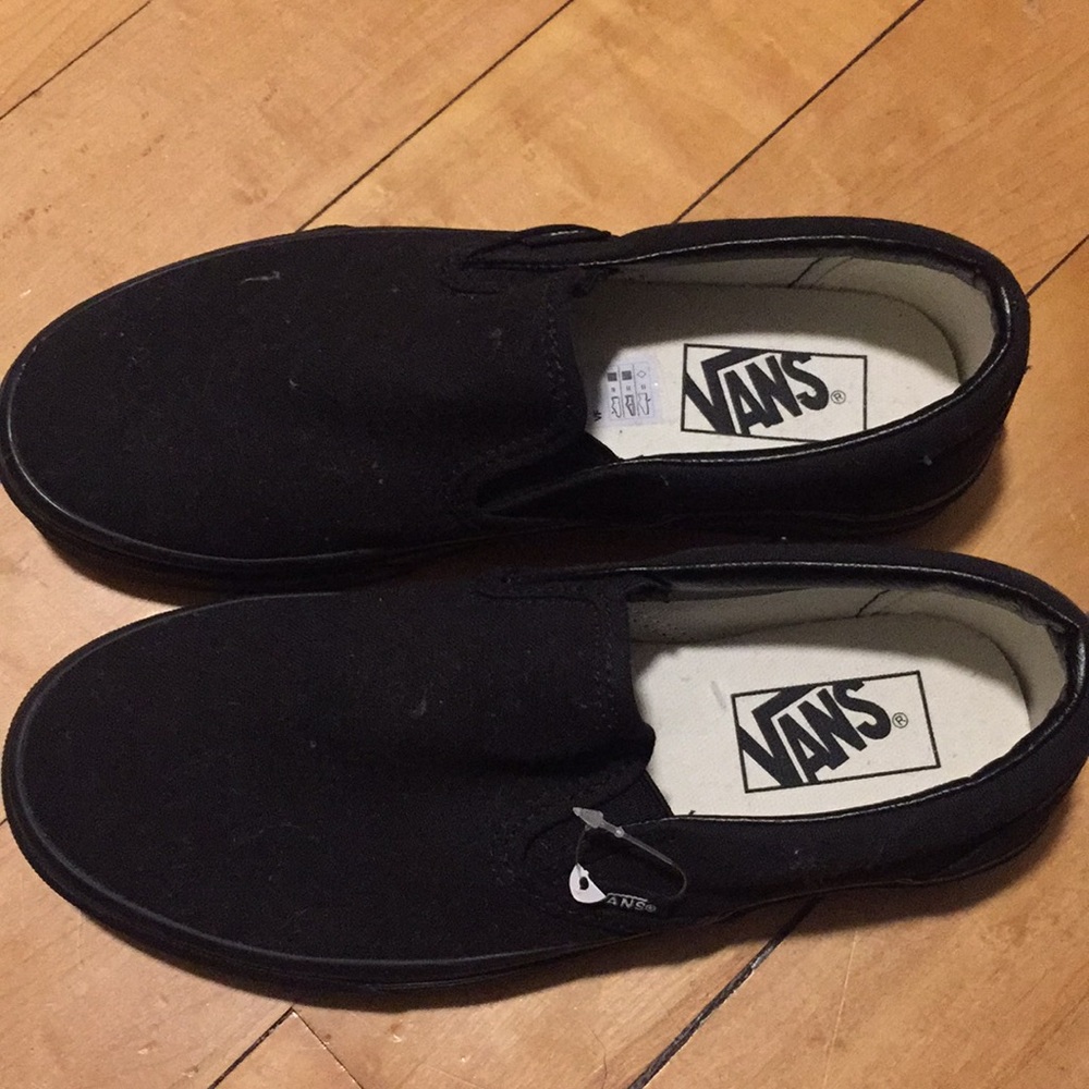 Black Vans brand new